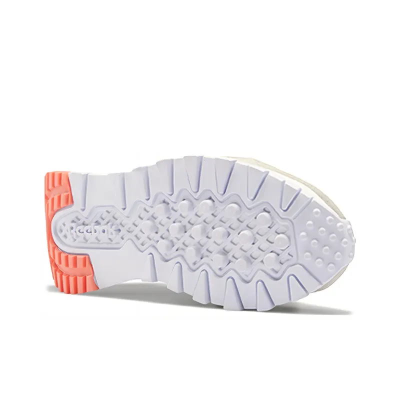 Reebok Classic Leather Legacy White Orange Flare Women's-5