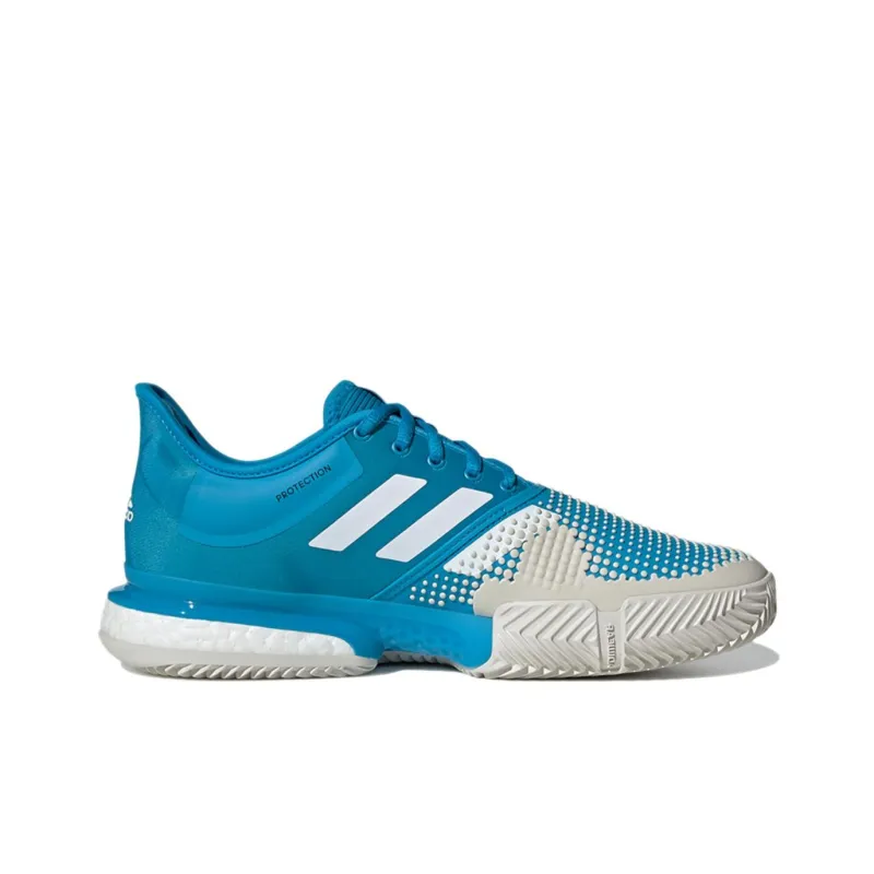 Adidas Solecourt Boost Clay Court 'Shock Cyan'-1