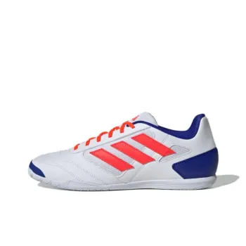 Adidas Super Sala Indoor Anti Slip Wear Resistant Soccer Shoes Unisex White Red Blue