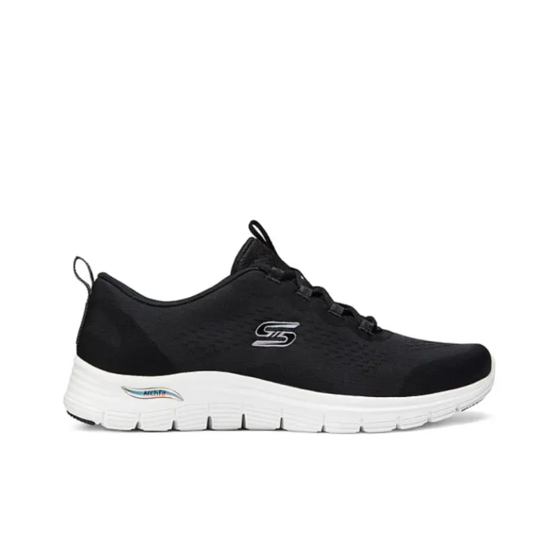 Skechers Cushioned Wear Resistant Breathable Low Top Casual Running Shoes Women's Black-1