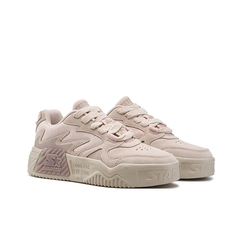 STARTER Vol Anti Slip Wear Resistant Low Top Skateboard Shoes Women's Light Pink-1