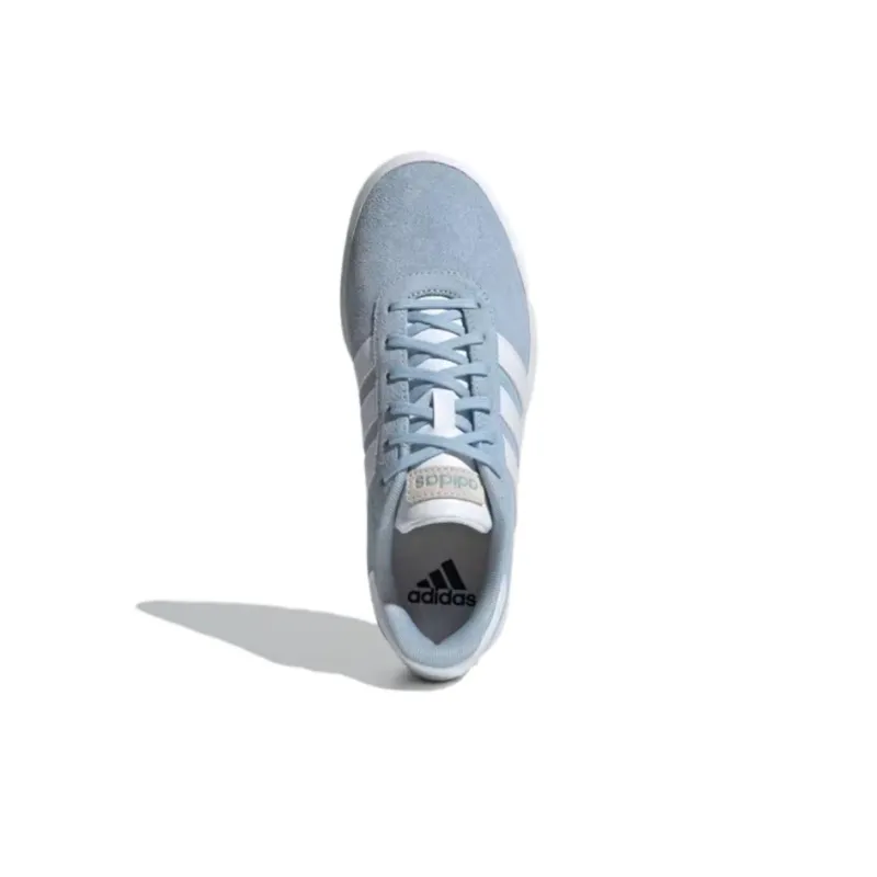 Adidas Court Cushioning, Wear Resistant Low Top Skateboard Shoes Women's Blue White-2