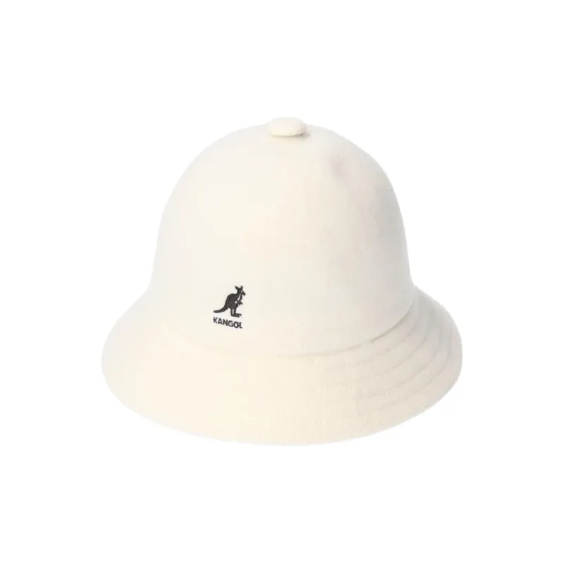 KANGOL Wool Acrylic Bucket Hats Unisex White-0