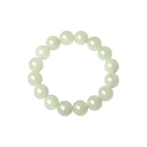 CHOW TAI SENG Bracelets Pale Greenish White Jade Women's