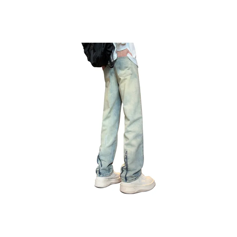 RENBEN Jeans Summer Unisex Yellow Mud-1
