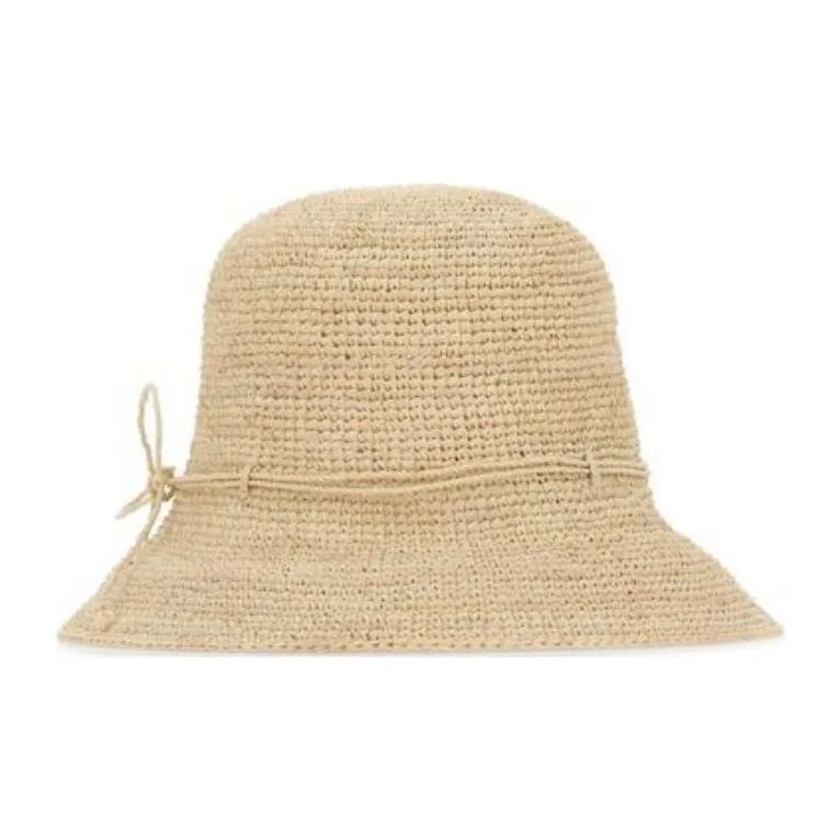 HELEN KAMINSKI Raffia Bucket Hats Women's Beige-1