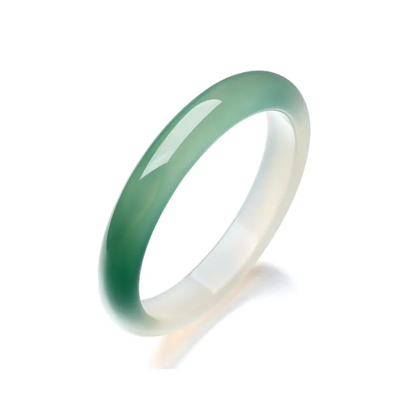 LIU GUI FU JEWELRY Chalcedony Jade Bangle #Good Luck Women's-0