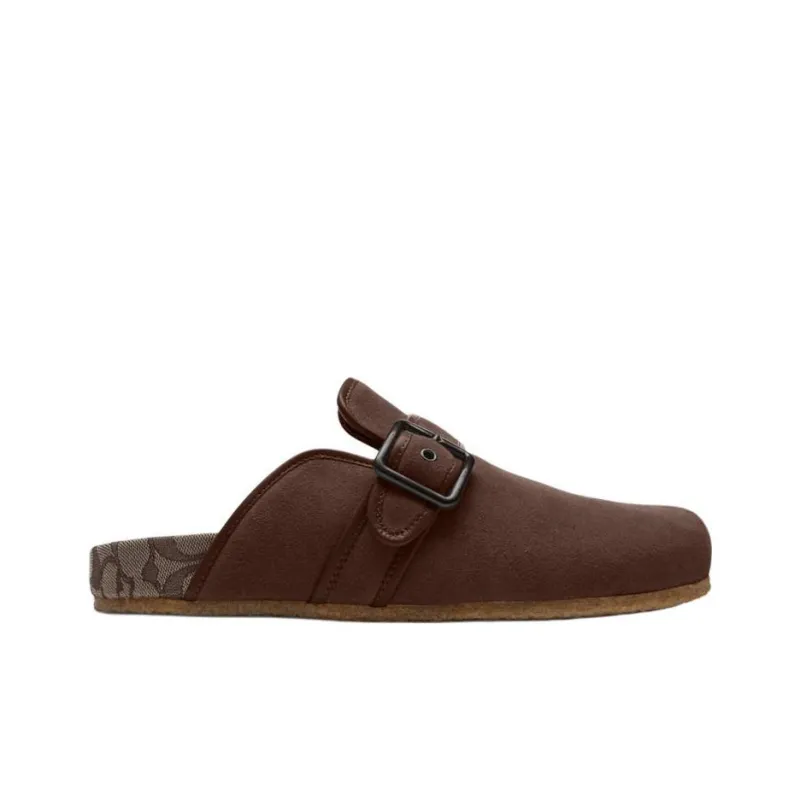COACH Closed Toe Slippers Men's Dark Brown-1