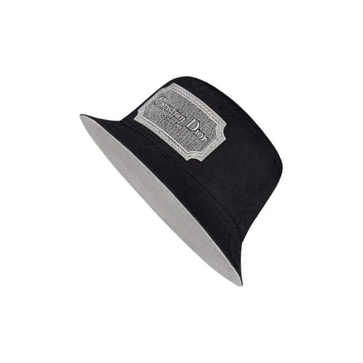 DIOR Cotton Bucket Hats Men's Black-2