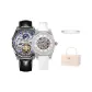 Fair Skin[Polina]+Black Leather[M03]Couple Watches Box Limited Edition Set