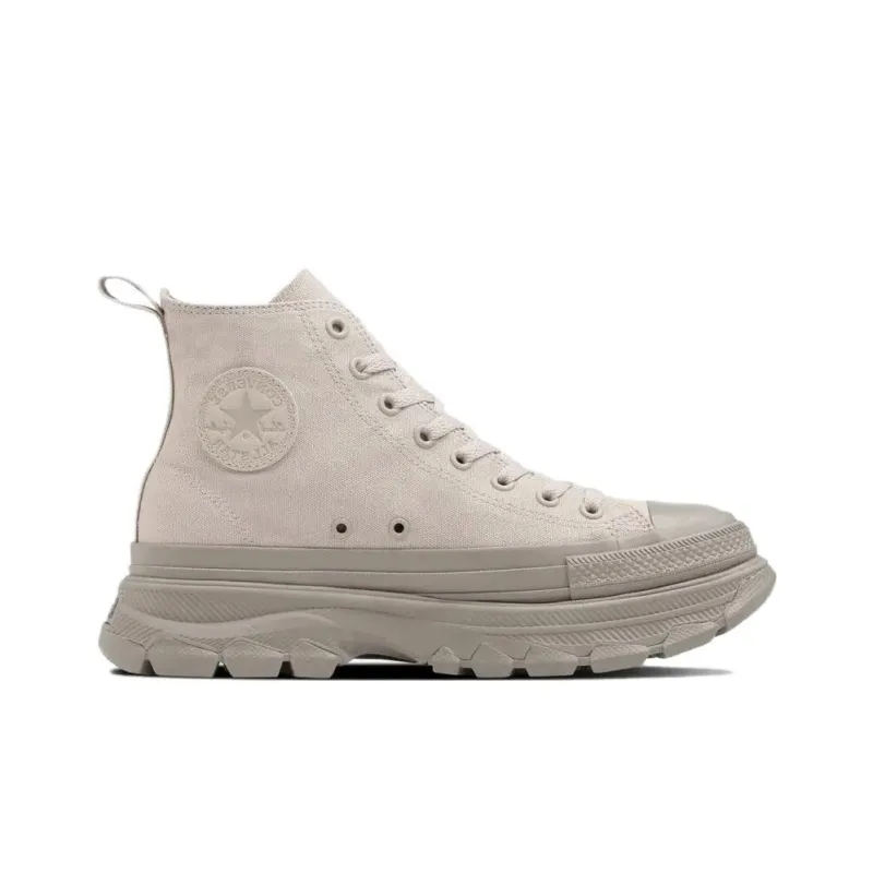 Converse All Star Trekwave Anti Slip Wear Resistant High Top Canvas Shoes Unisex Linen Brown-1
