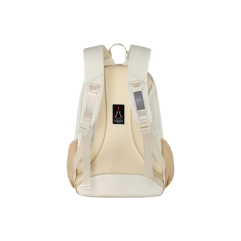 UNIVERSITY OF CAMBRIDGE Fabric Students Backpack Regular Women's Khaki Beige/Chestnut Beige/Ecru-2