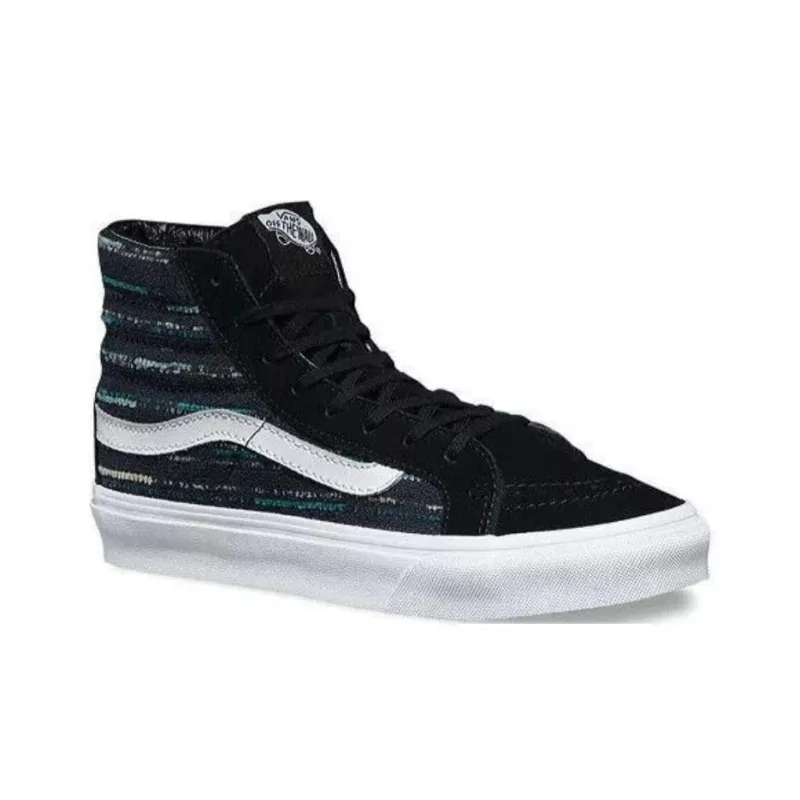 Vans Sk8 Hi Slim Italian Weave Black-1