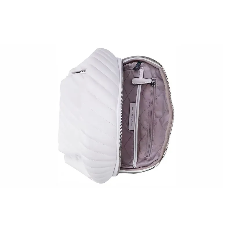 MICHAEL KORS Leather Backpack Medium Size Women's White-4