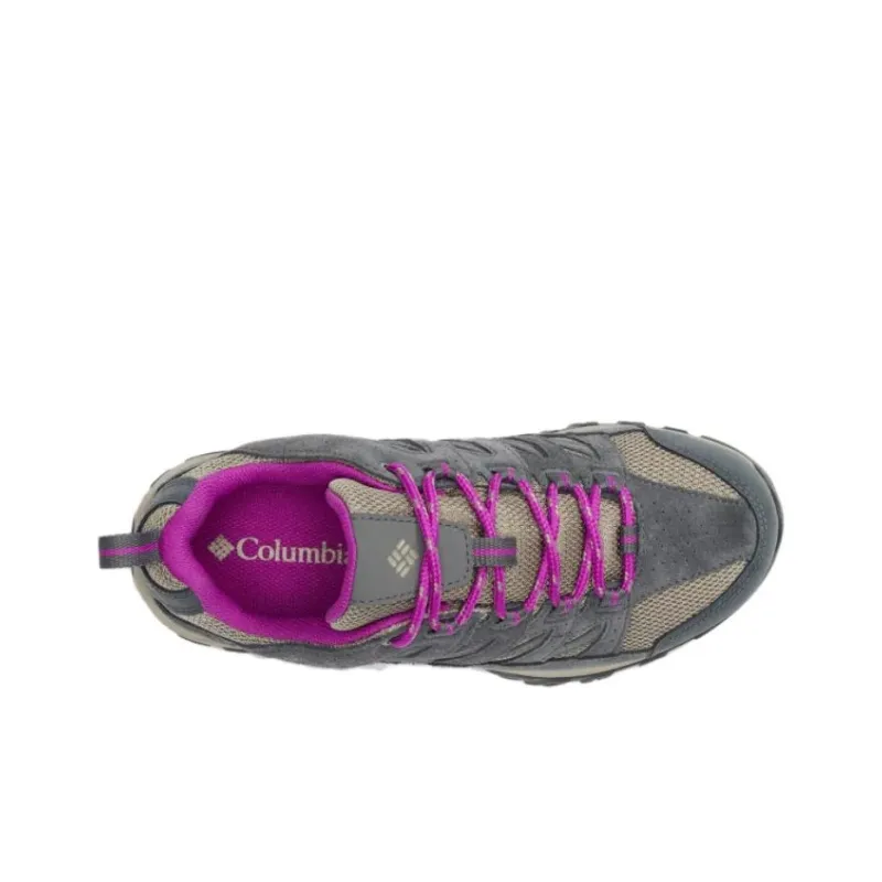 Columbia Crestwood Wear-resistant And Waterproof Low-Top Trekking Shoes Women's Gray-3