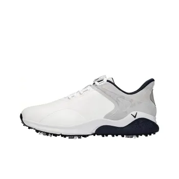 Callaway Cushioning, Wear Resistant Low Top Golf Shoes Men's White Gray
