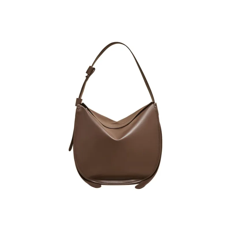 Marino Orlandi Synthetic Leather Crossbody Bag, Shoulder Bag Large Size Women's Black/Khaki/Brown-2