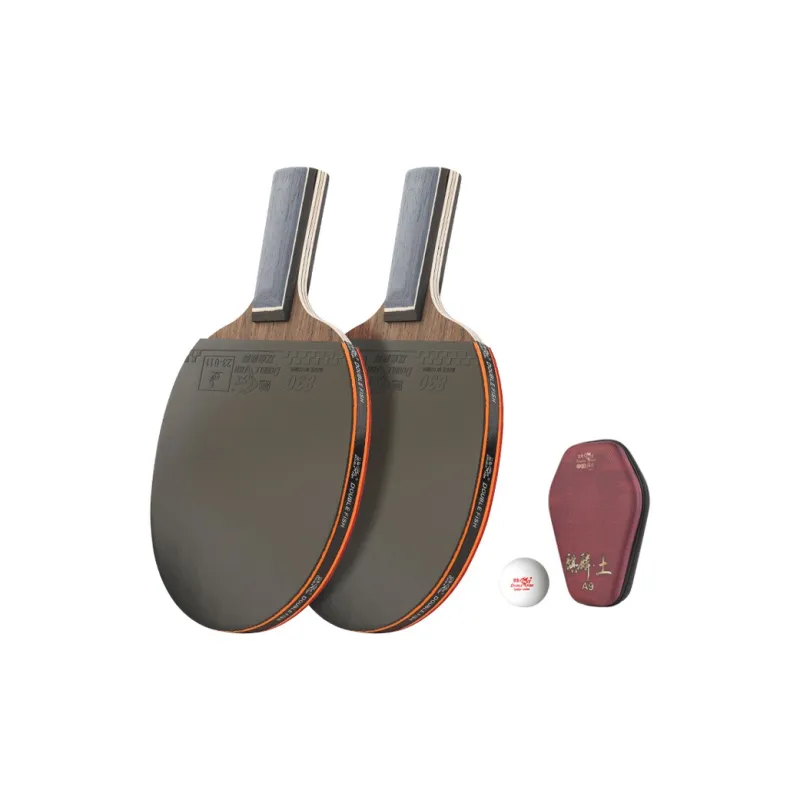 DOUBLEFISH Ping Pong Paddles Unisex All Wood Red-68