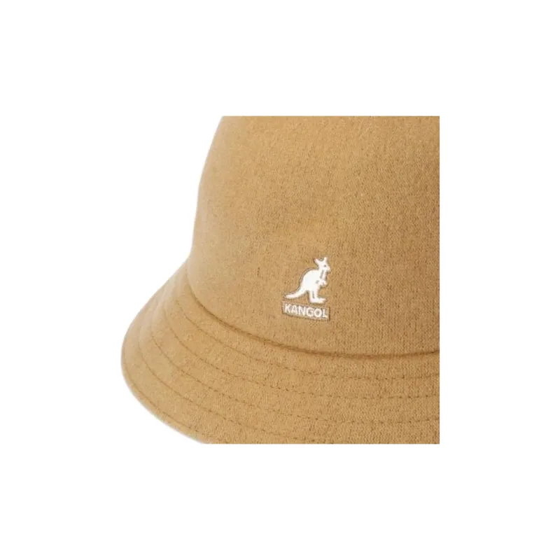 KANGOL Wool Acrylic Bucket Hats Unisex Camel-1