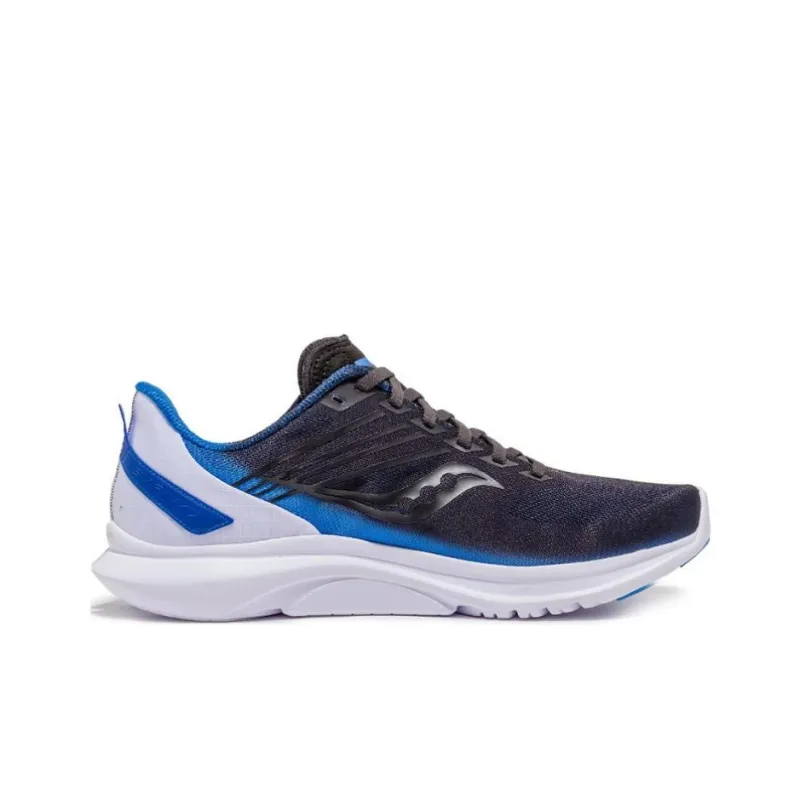 Saucony Kinvara 12 Cushioning Anti-Slip Wear-Resistant Breathability Low-Top Running Shoes Unisex Black Blue White-1