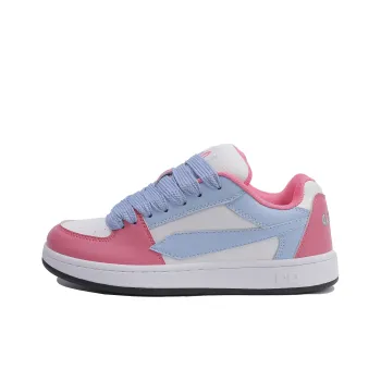 GLO BULL Skateboard Shoes Unisex Low-Top White Moon Pink