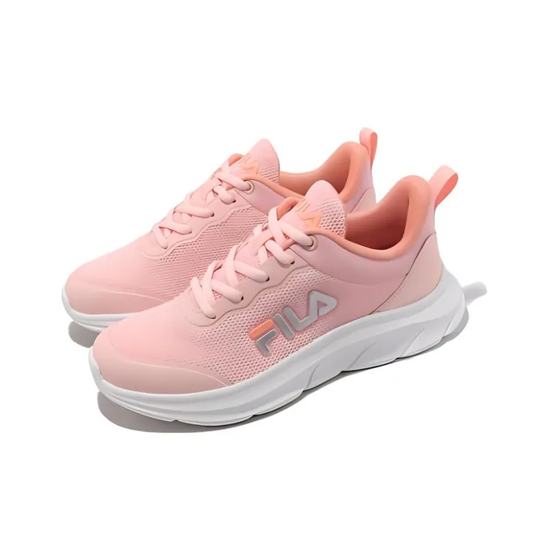 FILA Durable Breathable Low-Top Running Shoes Women's Pink White-2