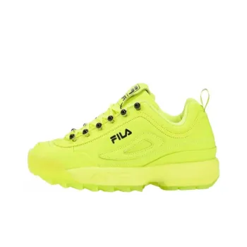 FILA Disruptor Anti-Slip And Wear-Resistant Breathable Low-Top Casual Shoes Women's Yellow