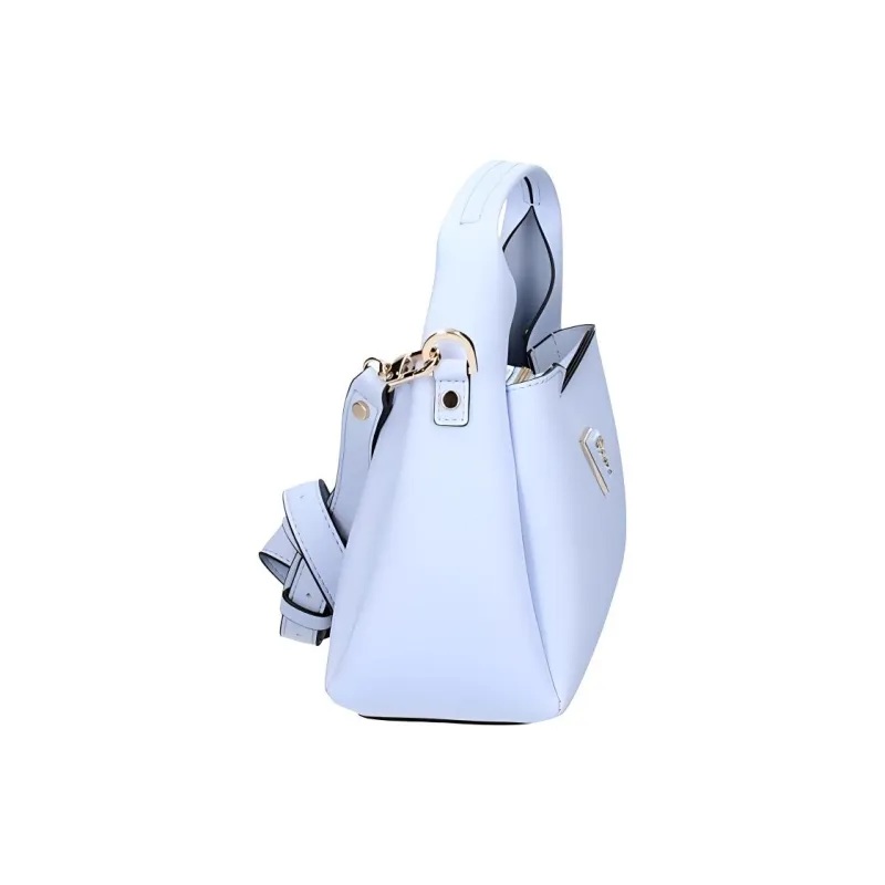 GUESS Iwona Artificial Leather Shoulder Bag Crossbody Bag Small Size Women's Blue-4