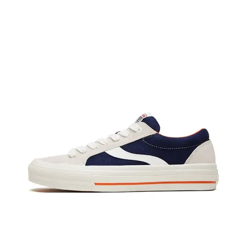 Vision Street Wear Astley Pro Skateboard Shoes Unisex Low-Top Navy Blue