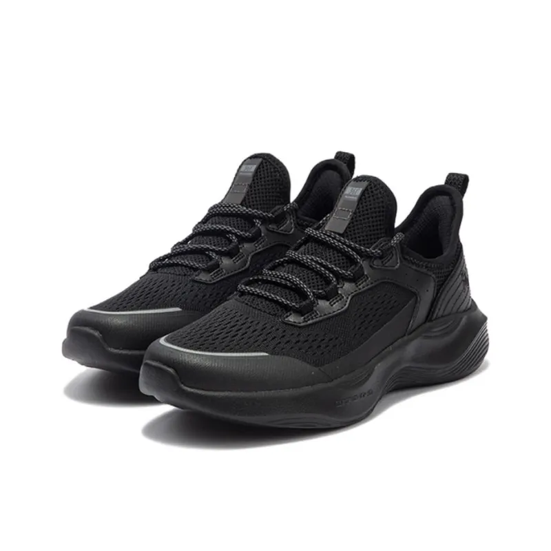 361° Breathable Lightweight Low Top Casual Running Shoes Women's Obsidian Black-1