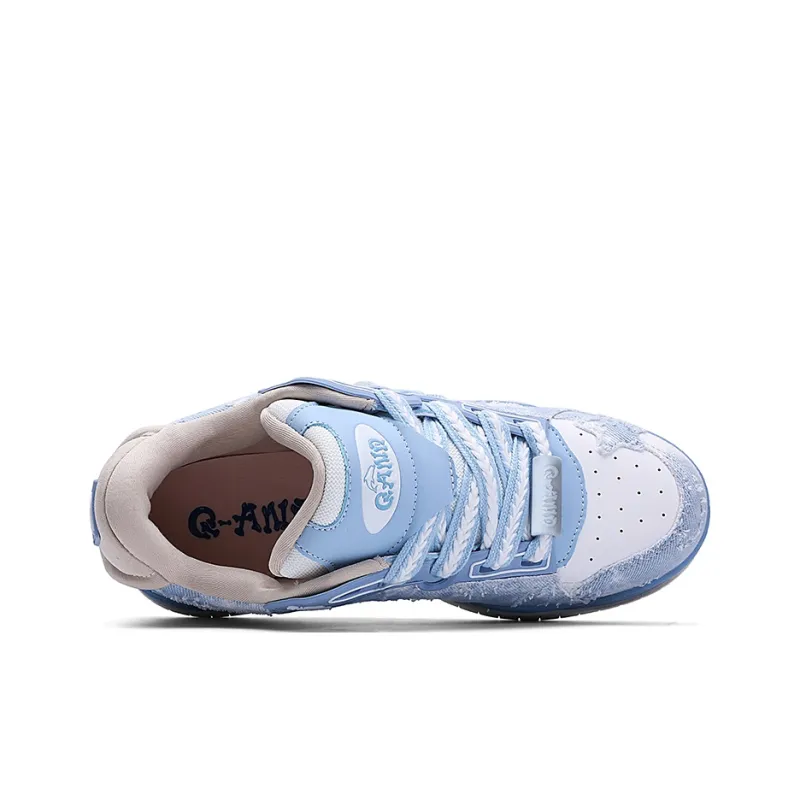 Q AND Slip Resistant Cushioning, Abrasion Resistant, Breathable, Height Increasing Low Top Skateboard Shoes Unisex-4