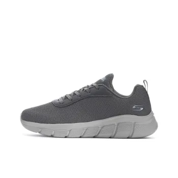 Skechers BOBS B FLEX Anti Slip And Wear Resistant Lightweight Low Top Casual Running Shoes Men's Gray