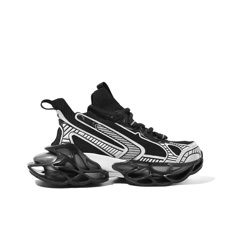 DAFK Cushioned Wear-Resistant Breathable Height Increasing High-Top Chunky Sneakers Men's-1