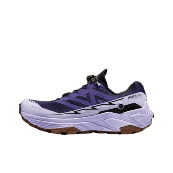KAILAS FUGA EX3 Running Shoes Women's Low Top Dark Gentian Purple, Bellflower Plum, And Spruce Green/Shouting Forest Green, Light Orange