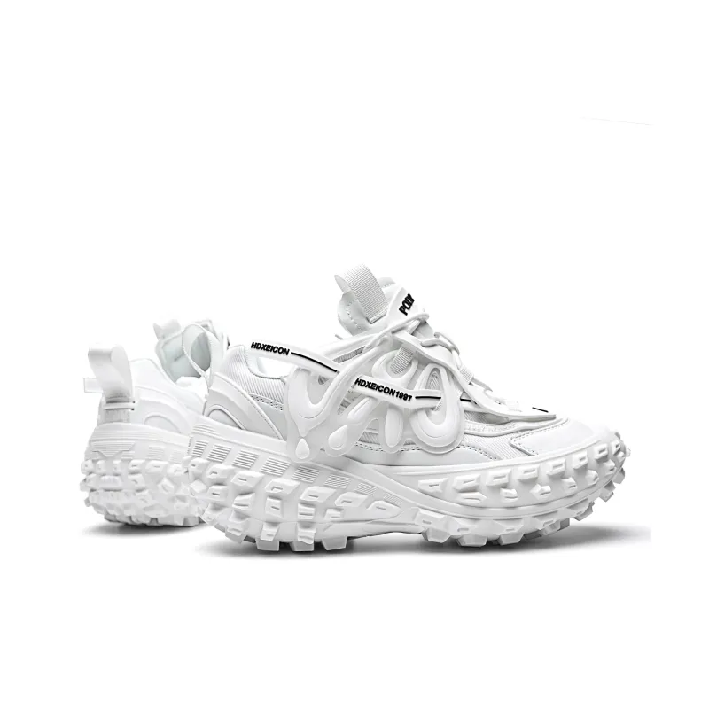 ORD Anti Slip And Wear Resistant Lightweight Height Increasing Low Top Chunky Sneakers 8cm Unisex-2