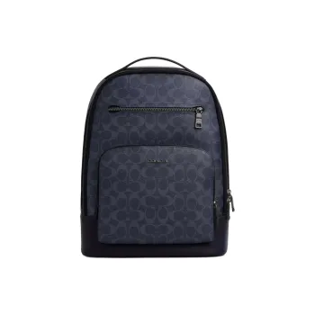 COACH ETHAN Calfskin Backpack Large Size Men's Marine Blue