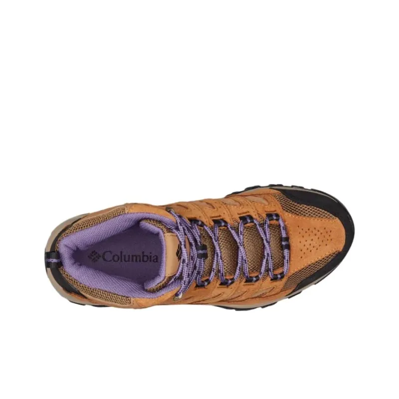 Columbia Crestwood Wear-resistant And Waterproof Mid-Top Hiking Shoes Women's Brown-2