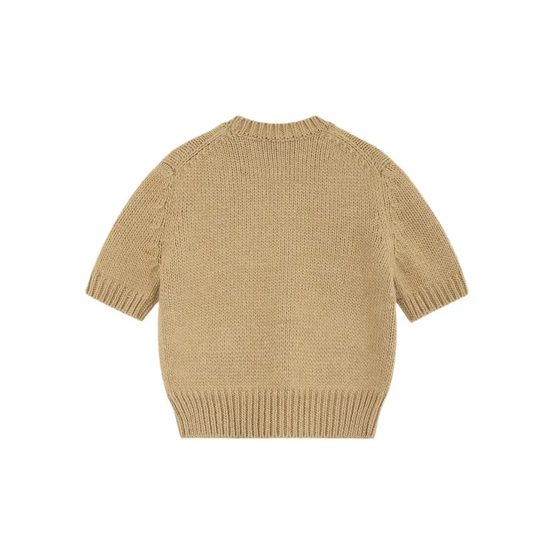 WE11DONE Logo plaque Knitted Top-1