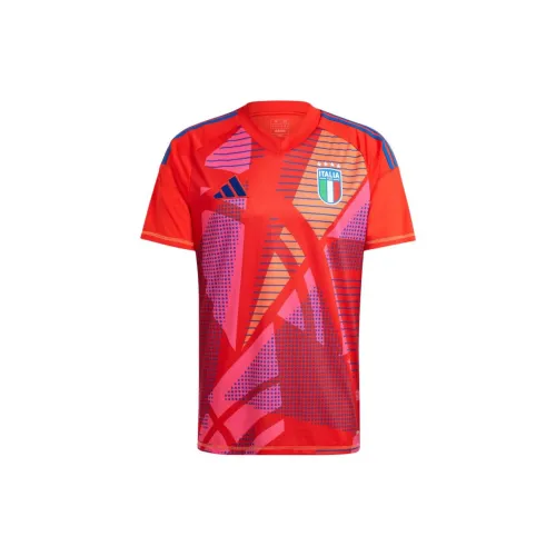 Adidas Italy Soccer Jerseys Men Red