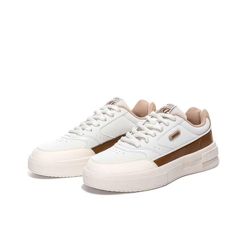 Erke Sports Life Collection Mid-Top Skateboard Shoes Women's Pale Wild Grey Hazelnut-1