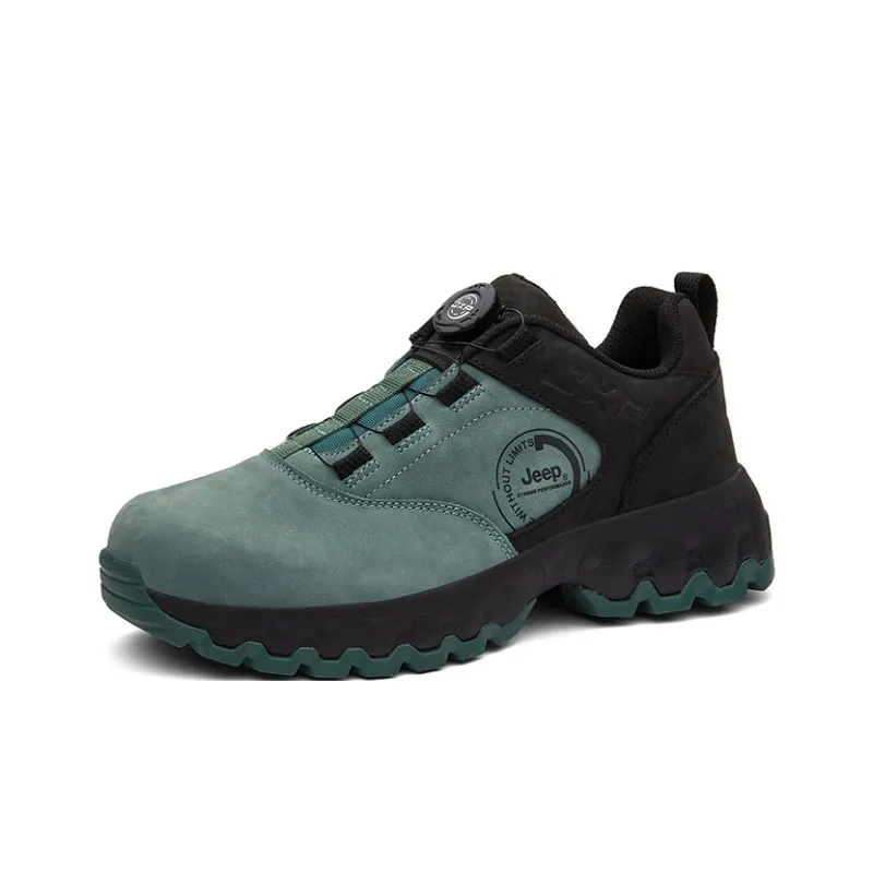 Jeep Rebound Wear Resistant Slip Resistant Low Top Outdoor Shoes Men's Dense Forest Green-2