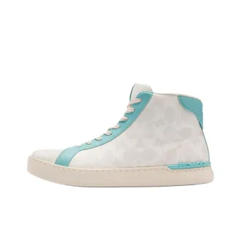 COACH Clip High-Top Skateboard Shoes Men's Gray