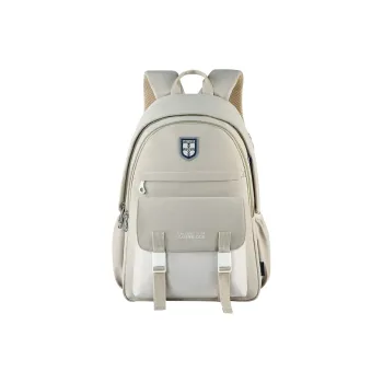 UNIVERSITY OF CAMBRIDGE Fabric Students Backpack Regular Women's Khaki/Date Red Khaki/Khaki
