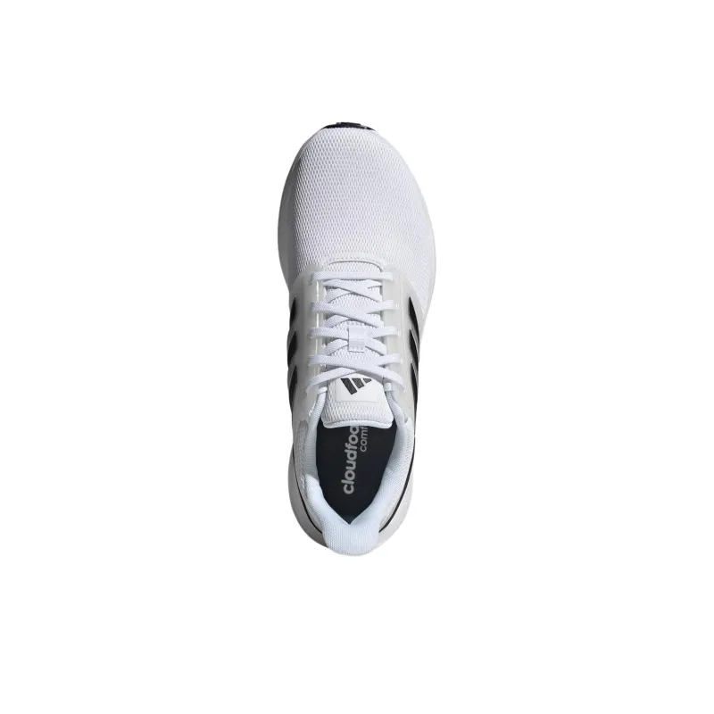 Adidas EQ19 Anti Slip Wear Resistant Low Top Casual Running Shoes Unisex White Black-4