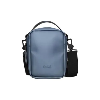 Rains Polyurethane Shoulder Bag Crossbody Bag Regular Unisex Light Blue