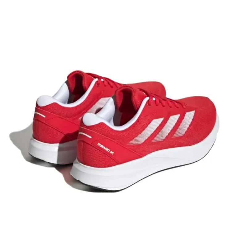 Adidas Duramo RC Slip Resistant, Abrasion Resistant, Breathable Low Top Running Shoes Unisex Red White-3