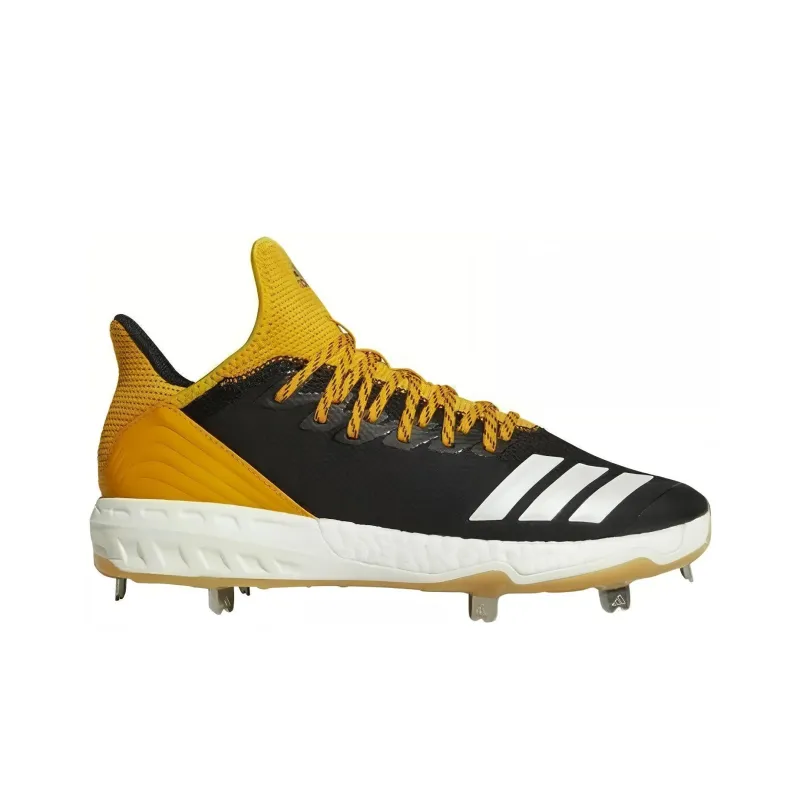 Adidas Boost Icon 4 Baseball Cleat 'Black Gold Gum'-1