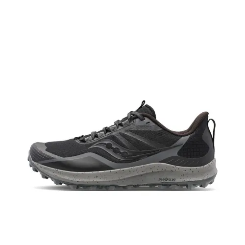 saucony Women's Peregrine 12 'Black Charcoal'