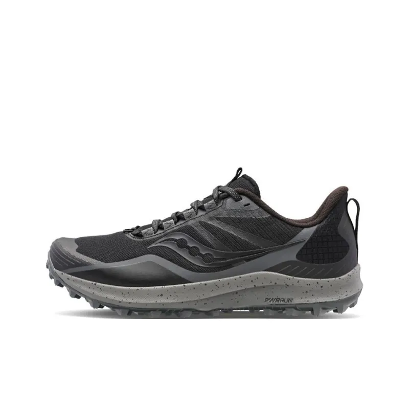 saucony Women's Peregrine 12 'Black Charcoal'-0