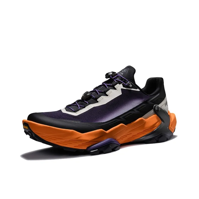 KAILAS FUGA DU Series Running Shoes Men Low Top Dark Violet Ink Black/Unbleached Original Color Midnight Blue FUGA Orange/Midnight Blue Palm Tree Leaf Unbleached Original Color-1